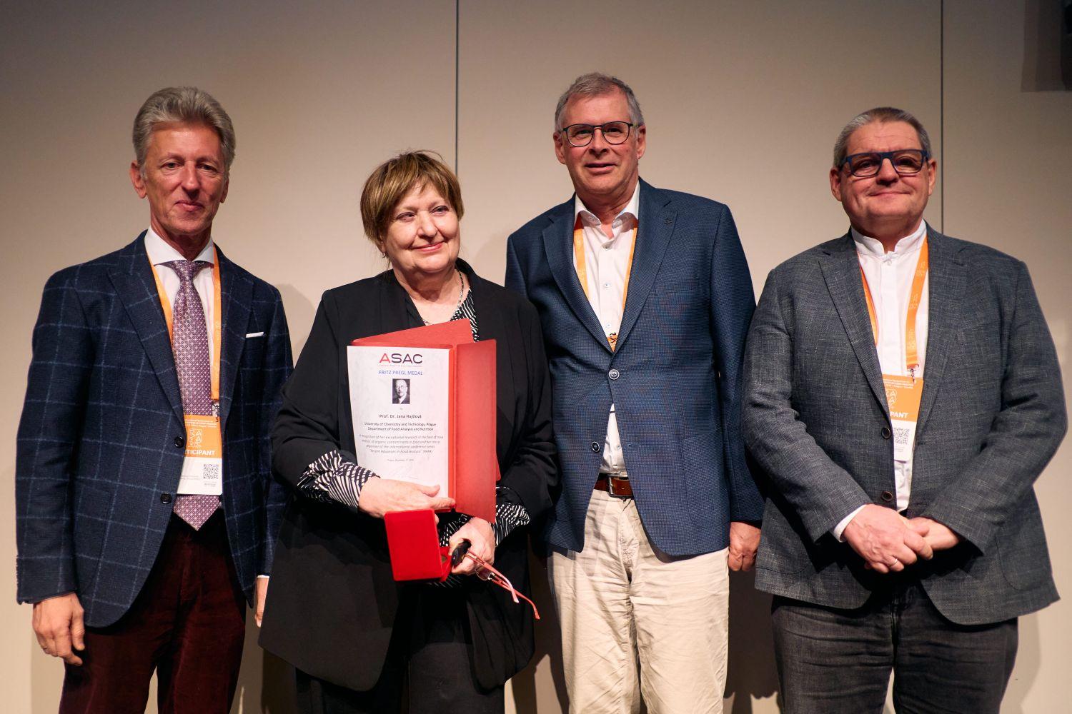 Fritz Pregl Medal 2024 was given to prof. Jana Hajslova